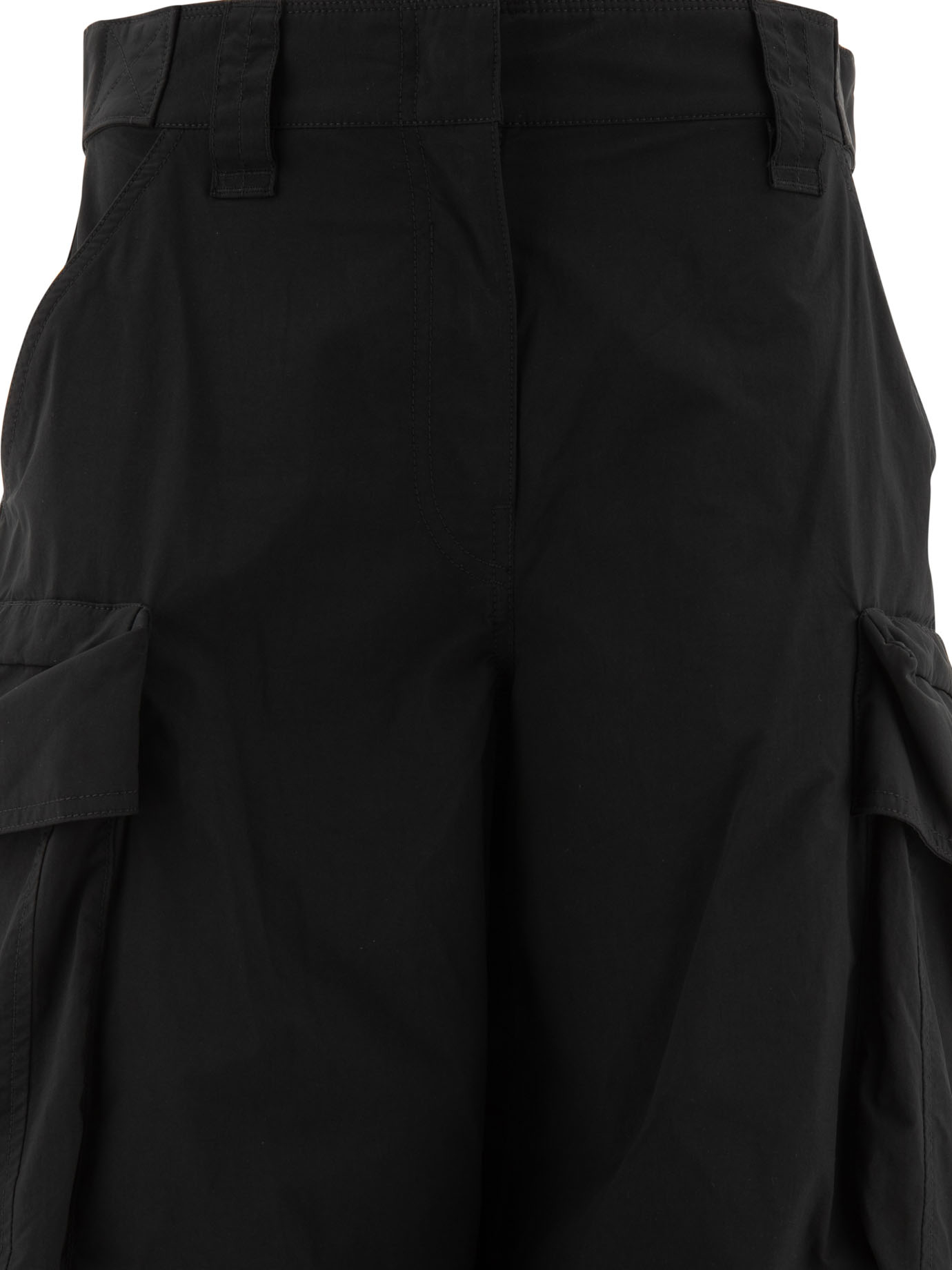 ALEXANDER WANG Black   Cargo trousers with oversize pockets